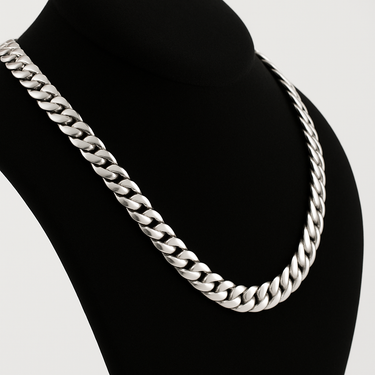 7mm Corvina Loin Necklace 55cm 950 Silver